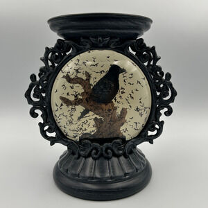 Bath & Body Works Halloween 2022 Raven Swirl Globe Musical Candle Holder